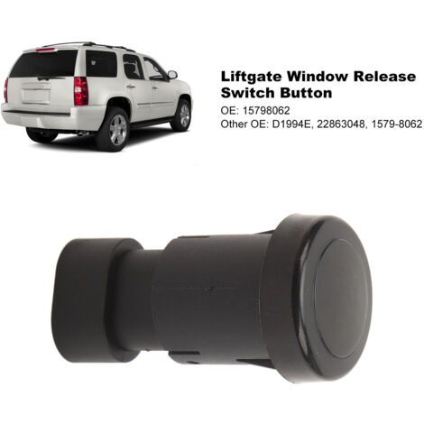 ABS-Heckklappenfenster-Entriegelungsschalter – 15798062 – Kompatibel mit Chevrolet Suburban, Tahoe, Yukon, Escalade (1/5)