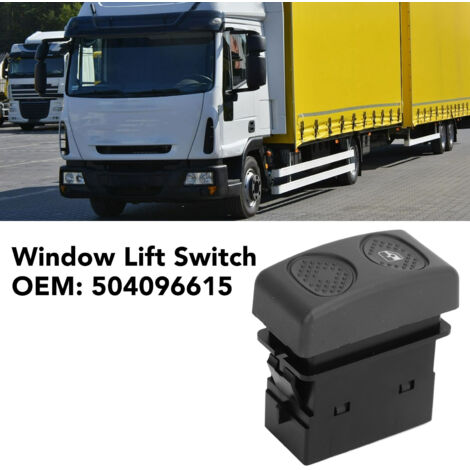Elektrischer Fensterheberschalter 504096615, kompatibel mit Iveco Eurocargo – Heckscheibenheberschalter aus ABS und Metall, hohe Empfindlichkeit (1/5)