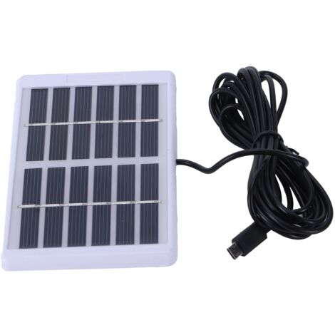 1,2-W-6-V-Polykristallin-Solarpanel mit Micro-USB-Anschluss zum Laden von Akkus (1/5)