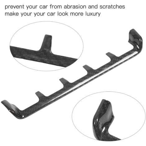 Schutzhülle und dekoratives Zubehör aus echtem Carbon für den Warnknopf in der Mittelkonsole des Porsche 911 (992 2019-2023)