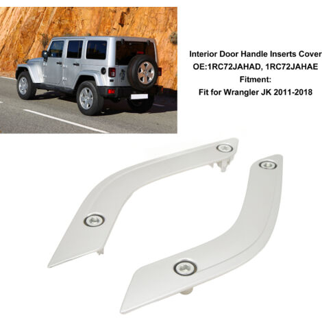 Türgriffe innen aus ABS für Jeep Wrangler JK (2011–2018) – Paar (links/rechts) – Silberne Innenausstattung (1/5)