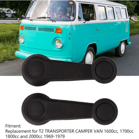 Fensterkurbel aus Gummi für VW T2 T25, 2 Stück, Teilenummern 111837581J / 321837581A1 (1/5)