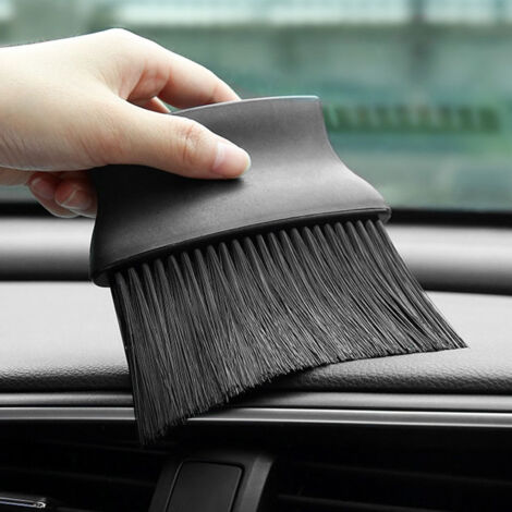 Auto-Desinfektionsbürste aus PP, Detailbürste für Lüftungsschlitze und Armaturenbrett, Schwarz