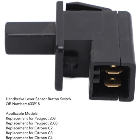 Handbremshebelschalter-Sensorknopf 633918 für Citroen C2 C3 C4 Peugeot 208 2008 - Komfort und Langlebigkeit