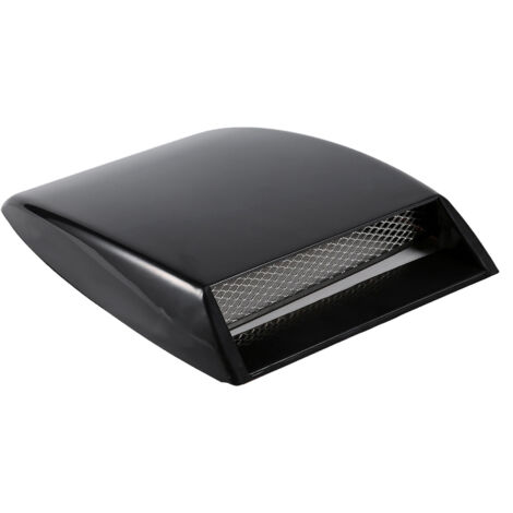 Aerodynamische Motorraumabdeckung mit Lufteinlassgitter, universell einsetzbar, schwarz, ABS-Aluminium (1/5)