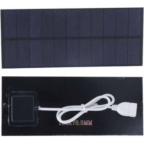 2,5-W-monokristallines Solarpanel 188 x 78,5 mm, hocheffizientes tragbares Ladegerät (1/5)