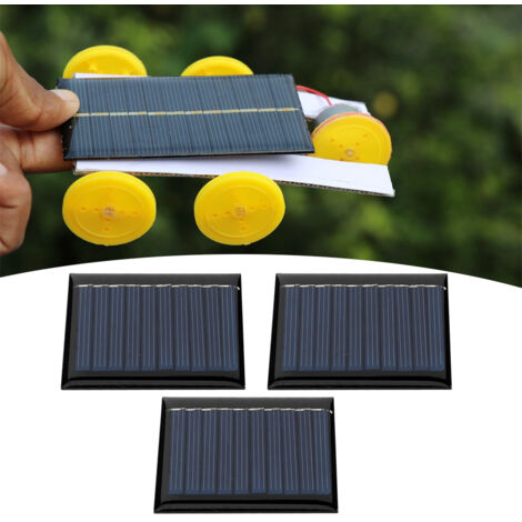 Set mit 3 Miniatur-Polykristallin-Solarzellen (0,3 W, 5 V) für DIY- und Bildungsprojekte (1/5)