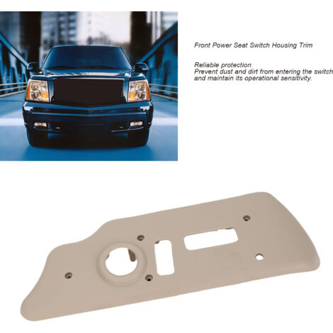 Graue Abdeckung für den Fahrersitzschalter, passend für Chevrolet Silverado 1500/2500/3500 (2003–2006), Gauntier, 1 Stück