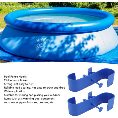 Poolhalterung Befestigungshaken für Poolzäune 2er-Pack Langlebig und einfach zu montieren
