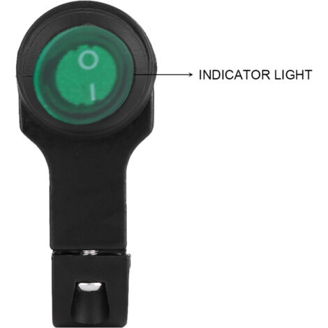 Motorrad-Ein/Aus-Schalter, 22-mm-Scheinwerfer/Spotlight, regensicheres Aluminium, 12 V (1/5)