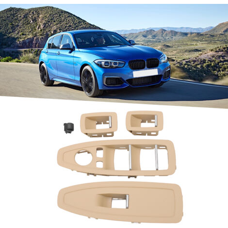 Beige ABS-Schalterpanel, kompatibel mit BMW 1er, 3er und 4er Reihe F20, F30, F31 (2012–2019) – 4-teilig