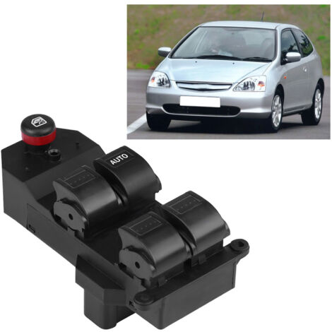 Fensterheberschalter Fahrerseite (RHD) für Honda Civic 35760-S9A-G042 – Premium-Ersatzset Schwarz (1/5)