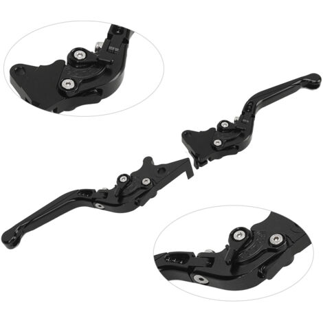 PCX 125/150 Brems- und Kupplungshebel – Verstellbar, klappbar, tragbar, Aluminiumlegierung – 1 Paar, Schwarz