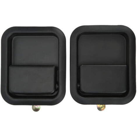 Außentürgriff für Jeep Wrangler 91-06, 2-teiliges Set aus schwarzem Metall, entspricht OE 55176382ae/55176383ae (1/5)