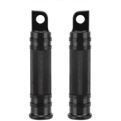 [Motorradpedale] CNC-gefräste Aluminiumlegierung, 2 Stück, schwarze Anti-Rutsch-Pads (1/5)