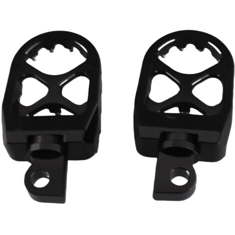 CNC-gefräste Motorrad-Fußrasten aus T7 7075 Aluminium, 10 mm Durchmesser, 360° drehbare Halterung, 2 Stück + Metallhalterungen (1/5)