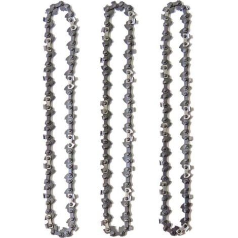 Juego de 3 cadenas para motosierra para espadas de 14" (35 cm), 52 eslabones de transmisión, bajo retroceso, compatible con Husqvarna, McCulloch, Bosch, Ferrex, Primaster y otras marcas. (1/4)