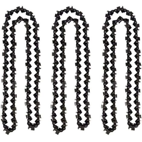 Juego de 3 cadenas para motosierra de 50 cm (0,325") y 1,5 mm de diámetro con 76 eslabones de transmisión - Compatible con Timberpro 62CC, Hyundai y otras marcas. (1/4)