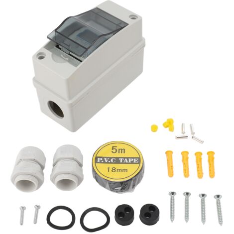 Medidor de energía monofásico DDSR687 con pantalla LCD retroiluminada, carcasa impermeable, para carril DIN de 35 mm, 220 V CA (1/5)