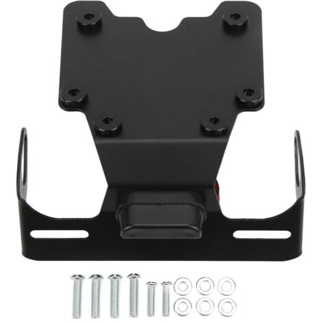 Soporte de matrícula trasera de acero al carbono para motocross Tenere 700/Rally XTZ700 2019-2022 - Negro (1/5)