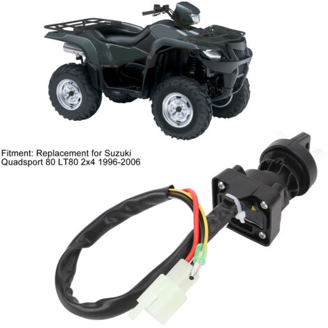 Interruptor de encendido con llave 3711040B00 para Suzuki Quadsport 80 LT80 2x4 - Repuesto de ABS y metal con 2 llaves (1/5)
