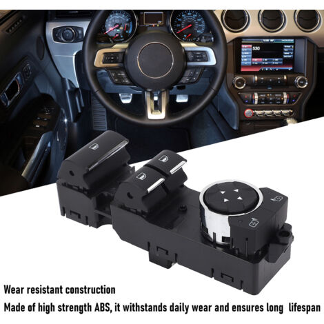 Interruptor de elevalunas eléctrico para volante a la izquierda FR3Z 14529 CB de 13 pines, compatible con Ford Mustang 2015-2017 - Interruptor de motor de accionamiento directo y alta durabilidad. (1/5)