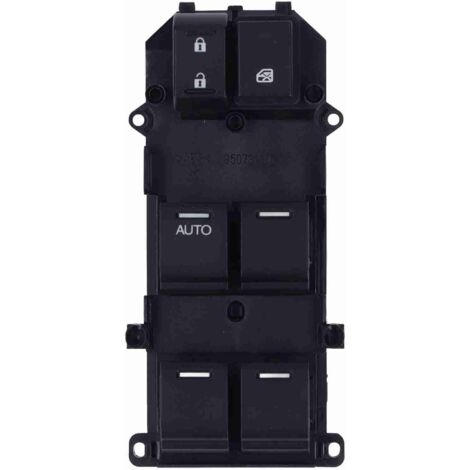 Interruptor de elevalunas eléctrico del lado del conductor izquierdo 35750-TBO-H01 ABS negro compatible con Honda Accord 2008-2013 (1/5)