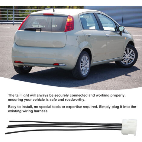 Conector de arnés de luces traseras de 4 pines para Fiat Grande Punto 2006-2012 – Compatible con Alfa Romeo (1/5)