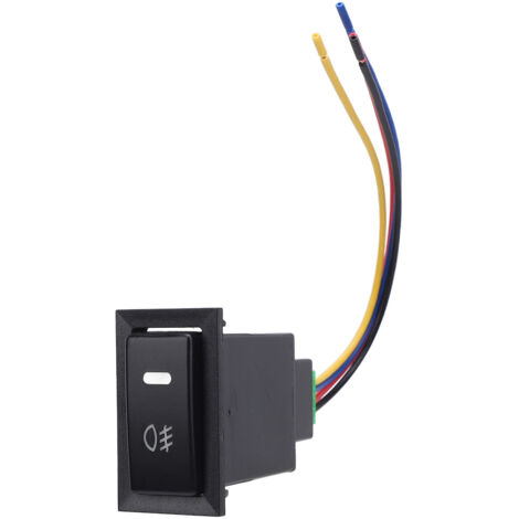 Pulsador de 4 polos y 12 V con iluminación LED para Toyota Camry 2003-2007 y Hiace 1992-2002. (1/5)