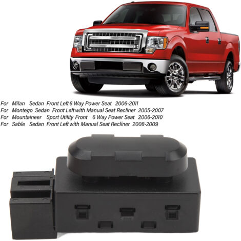 Interruptor de ajuste eléctrico de asiento de 6 posiciones - PSW5 / 5F9T14B709AA - Reemplazo directo para Ford Edge Escape Explorer (1/5)