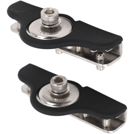 Soporte de montaje para barra LED: kit de 2 soportes universales de acero inoxidable 304 para capó de SUV/camioneta, fijación de 8 mm, antivibración y fácil instalación. (1/5)