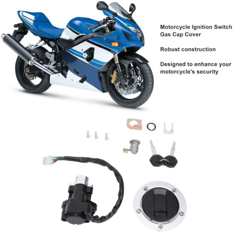 Juego de cerraduras para encendido, depósito de combustible y asiento de motocicleta Suzuki R600/R750/R1000/GSF/SV/DL650/DL1000