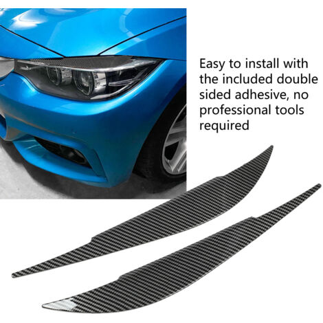 Par de protectores de faros delanteros - Accesorio para BMW Serie 4 F32/F33/F36 (2014-2020) - Fibra de carbono (1/5)