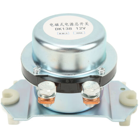 Disyuntor solenoide de batería de 300 A y 12 V, aleación de aluminio y cobre, para vehículos utilitarios y embarcaciones. (1/5)