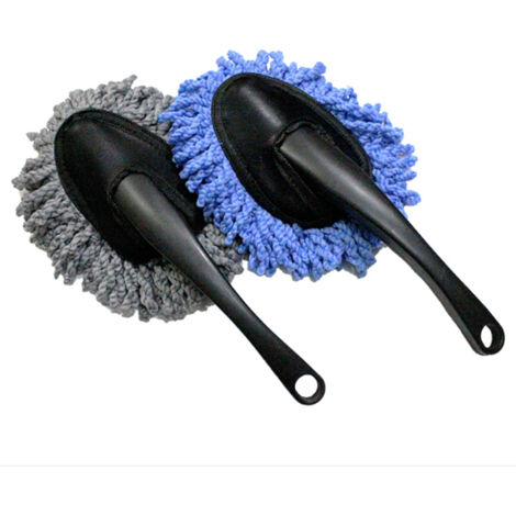 Cepillo de nanofibra para lavado de autos, para limpieza interior y exterior, con mango cómodo.
