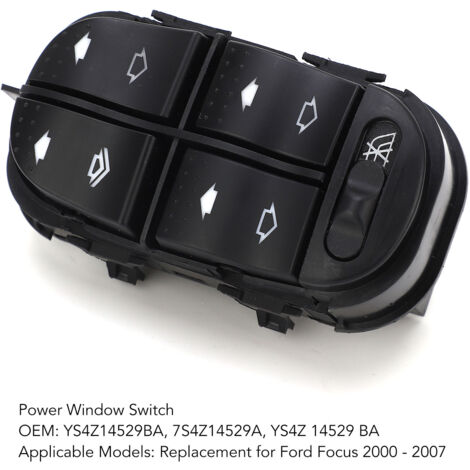 Interruptor de elevalunas eléctrico para Ford Focus 2000-2007 - Modelo YS4Z14529BA - Respuesta rápida (1/5)