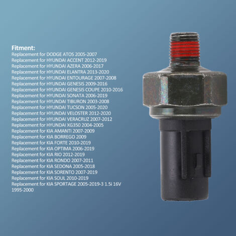 Sensor de presión de aceite del motor 94750-37100, de metal duradero, apto para Hyundai Kia (1/5)