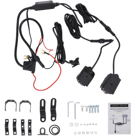 Faro auxiliar LED para motocicleta: iluminación blanca de 6000 K y amarilla de 3000 K, doble enfoque, kit de montaje versátil con soporte y cableado, protección IP68 para vehículos todo terreno, SUV y