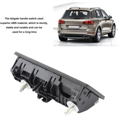 Interruptor de la manija del maletero 5N0827566T - Botón de apertura del portón trasero - Compatible con Audi A3 A4 A5 A6 A7 Q3 Q5 Q7 y Volkswagen (1/5)
