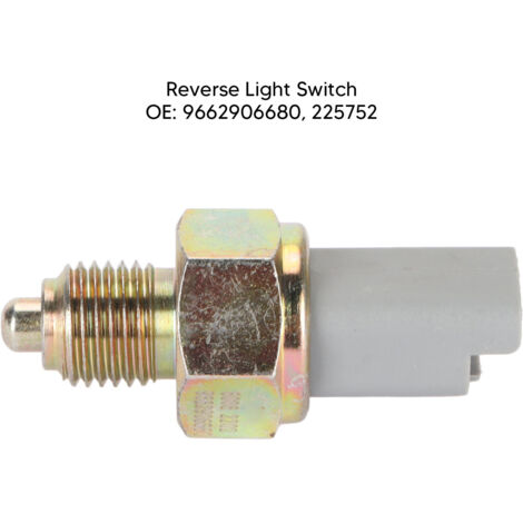 Interruptor de luz de marcha atrás 9662906680 225752 Compatible con Scudo, Ulysse, Phedra y Grandland. Fabricado en ABS y metal. (1/5)
