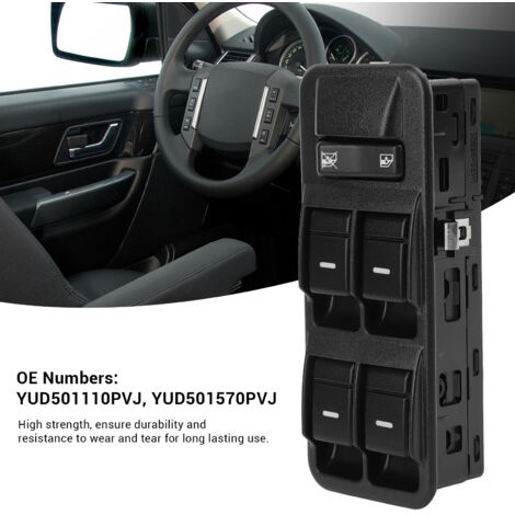 Interruptor de elevalunas eléctrico del lado del conductor YUD501110PVJ para Range Rover Sport L320 y Land Rover LR3. Instalación fácil y duradera. (1/5)