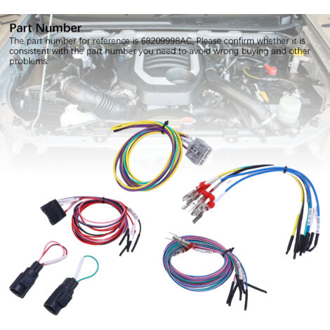 Kit de cableado para interruptores auxiliares, pieza 68209998AC para Ram 3500/4500/5500 2013-2018, juego de 6 conectores (1/5)