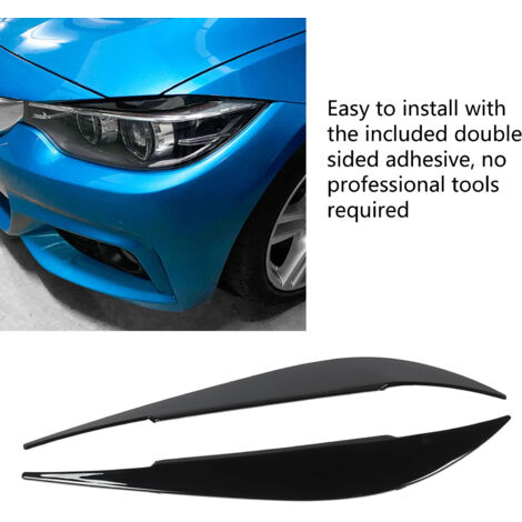 Par de faros tipo ceja para BMW Serie 4 F32 F33 F36 2014-2020 - Negro brillante (1/5)