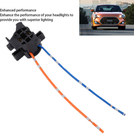 Paquete de 2 adaptadores para faros H7 - DC12-24V - Compatible con Kia, Hyundai, Mitsubishi (1/5)