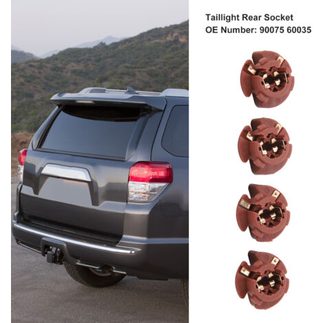 Juego de 4 portalámparas traseros 90075-60035 para Toyota 4Runner (2010-2013) - Alta temperatura, fácil instalación (1/5)