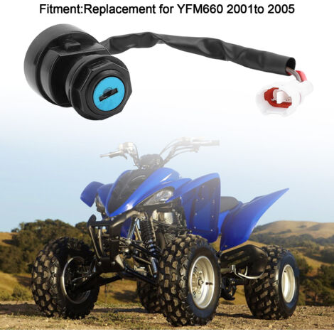Interruptor de encendido 5LP 82510 00 00 con 2 llaves para Yamaha YFM660 2001-2005 (1/5)