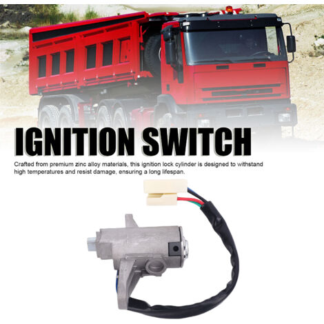 Cilindro de cerradura de encendido 4837683 con 2 llaves para IVECO Eurocargo Eurotech (1/5)