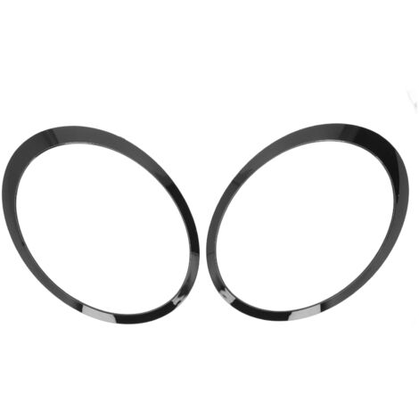 Anillo embellecedor de faro delantero en negro brillante, compatible con Mini Cooper R55 R56 2007-2015, par.