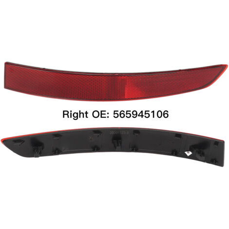 Reflector del parachoques trasero derecho para Skoda Kodiaq NS7 (2016-2021) - Rojo ABS (1/5)