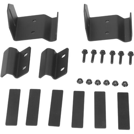 Soporte curvo para barra de luz LED para Polaris Ranger 500 570 - Kit de montaje para parabrisas superior con 4 soportes (1/5)